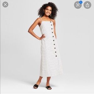 Who What Wear HUNTER GREEN midi dress